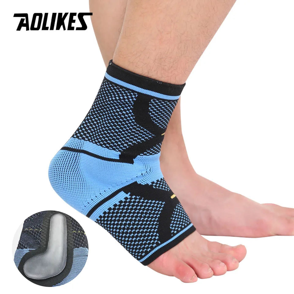 AOLIKES 1PCS Sports Ankle Support Ankle Pads Elastic Brace Guard Foot Basketball Football Badminton Anti Sprained Ankles Protect