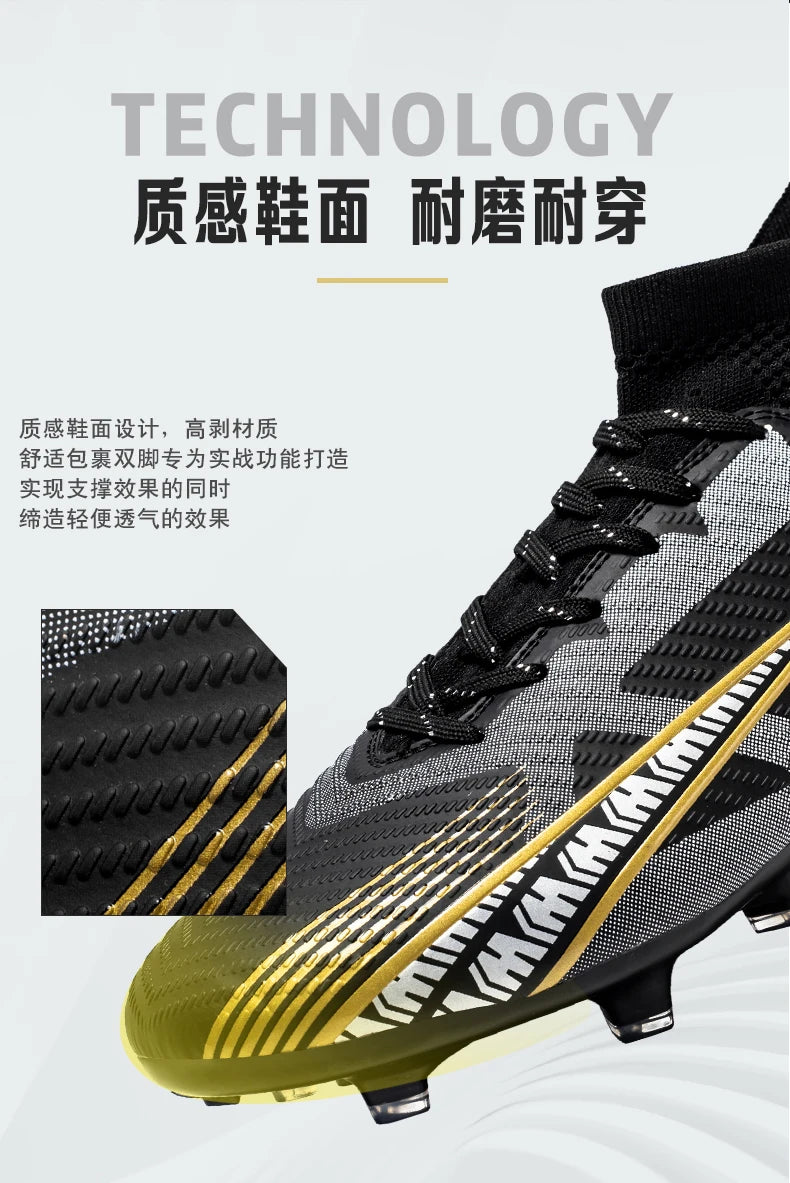 Professional Football Boots Men Soccer Shoes Society Football Cleats Ultralight Training Soccer Sneakers Men Outdoor Sports Shoe