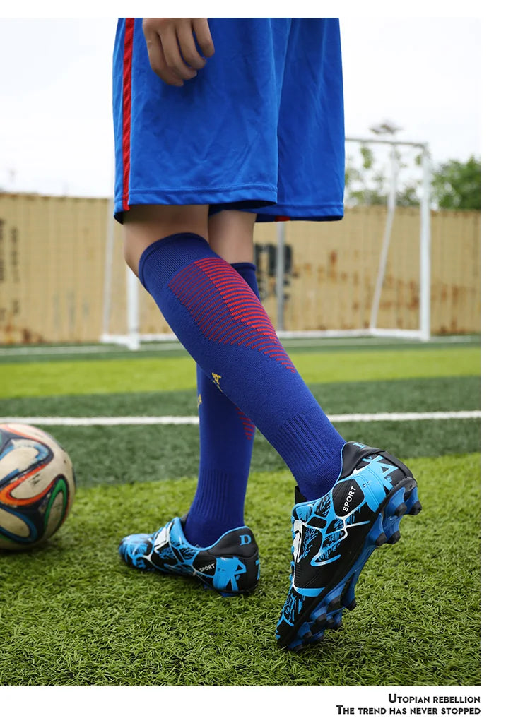 New Men Soccer Shoes Kids Cleats Grass Adult Professional Football Boots Ultralight Non-Slip Boys Training Shoes Drop 31-43