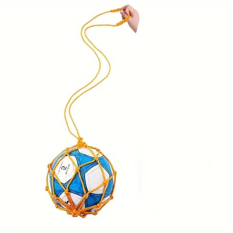 1pc football kicking trainer net bag portable durable nylon soccer net pocket without ball