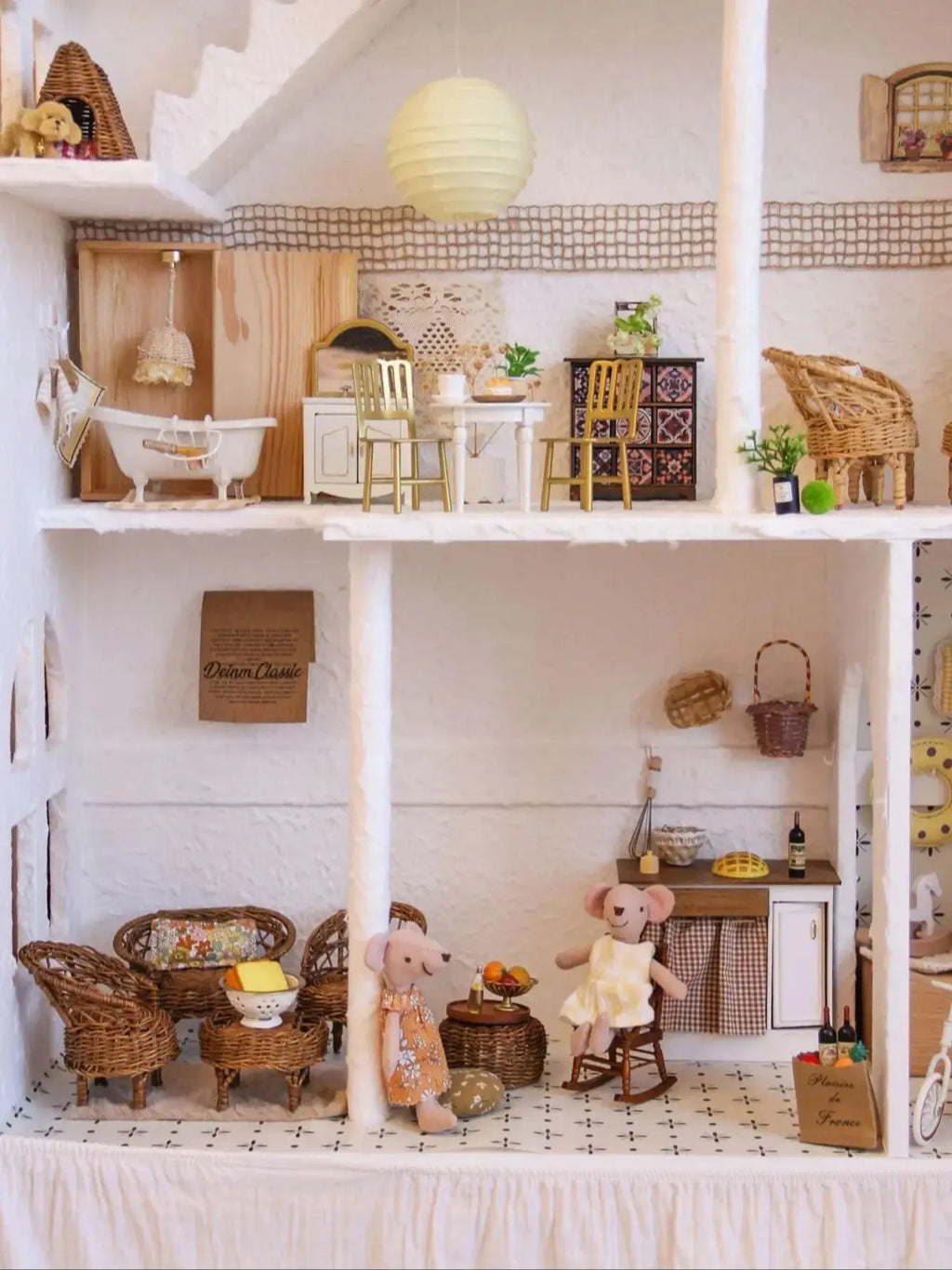 Miniature Simulation Furniture 1:12 Scale for Bathroom, Kitchen, and Bedroom, Suitable for Mini House Decorations