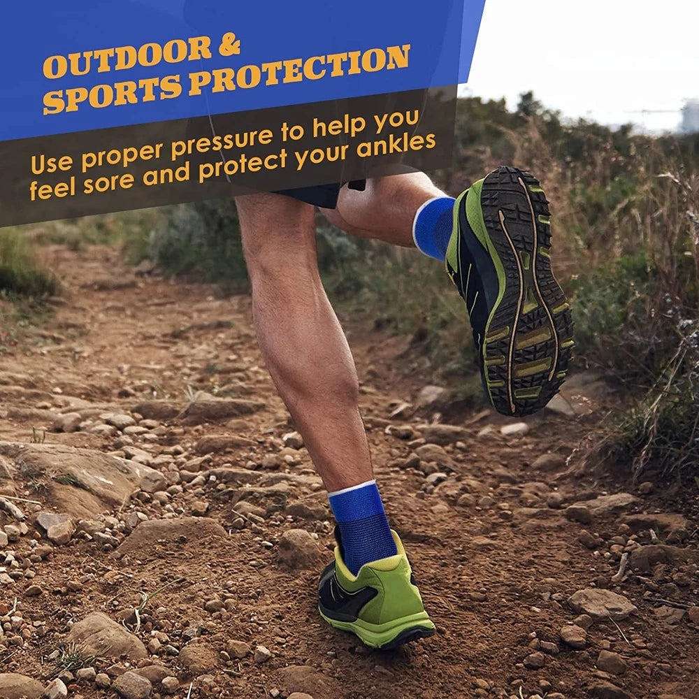 1 Pair Knitted Ankle Support For Sprains Arthritis Tendonitis Running Football Foot Protection Ankle Sleeve Sock Sports Anklet