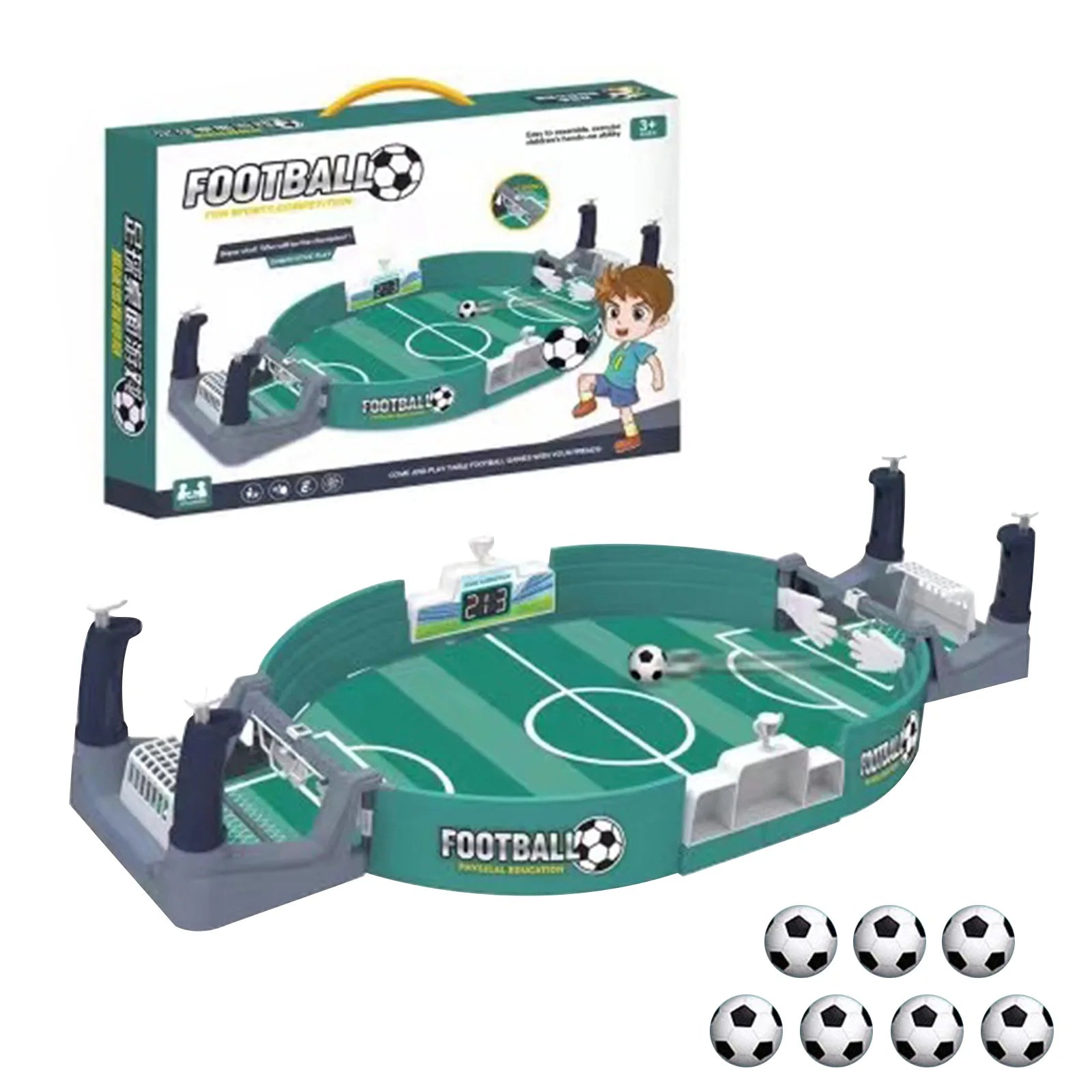 Portable Parent-child Interactive  Mini Table Soccer Sports with 2/4/7 Footballs Soccer Arcade Games Physical Education