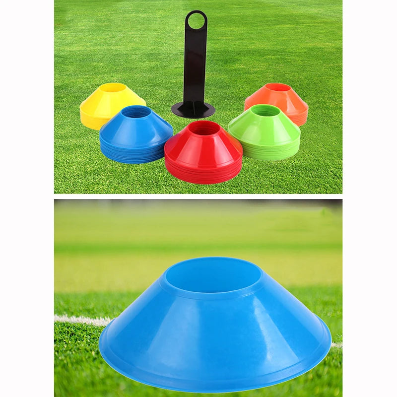 10pcs  Mini Soccer Cones Durable Soccer Training Discs  Cone Set Football Training Equipment For Kid Adults Disc Cones