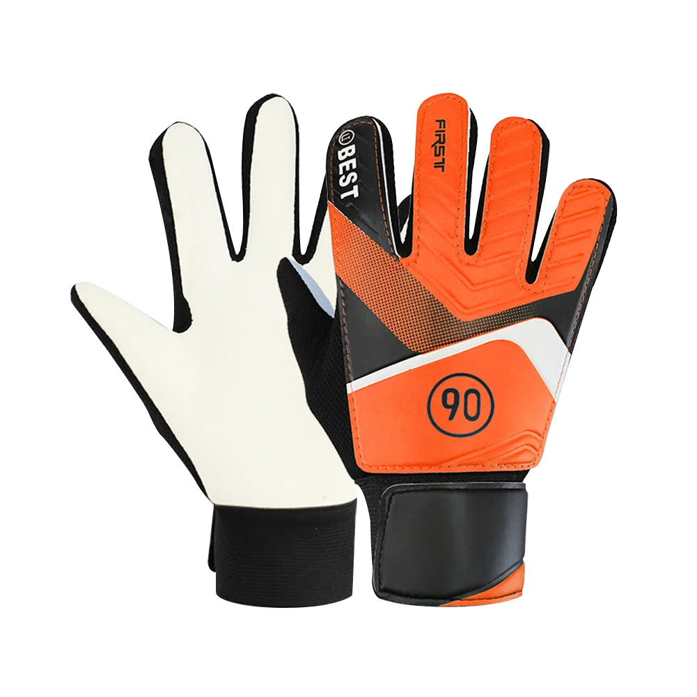 Children's Goalkeeper Gloves Anti-Collision Latex PU Goalkeeper Hand Protection Football Gloves Soccer Accessories for Kids