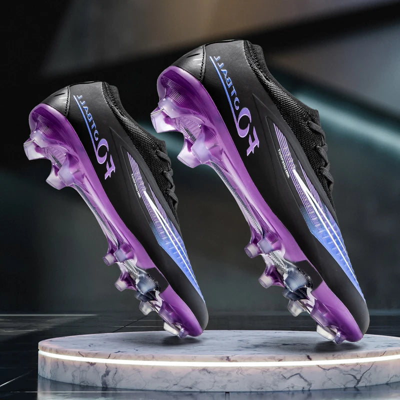 New Men Football Boots Ankle Professional Non-Slip TF/FG Soccer Shoes Boys Sneakers Match Comfortable Sports Shoes Unisex
