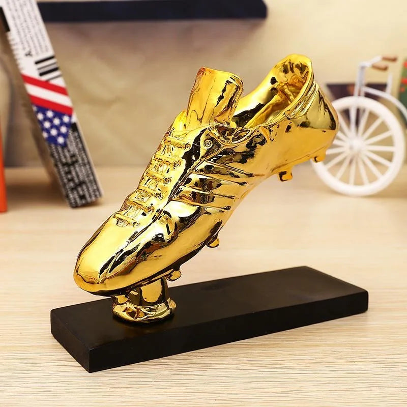 Customization Football Golden Boot Trophy Award Shoes Replica The Best Player Trophy Cup Soccer Fans Souvenir Collectibles