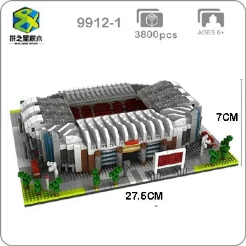 Barcelona Soccer Stadium Micro Blocks Building Sets Mini Bricks Architecture Building Block Toys for Adults Football Field Gift