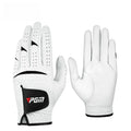 Men Golf Gloves Kid White Cape Genuine Leather Sport Hand Glove Wear Breathable Skid-proof Single Left Right Handed ST025
