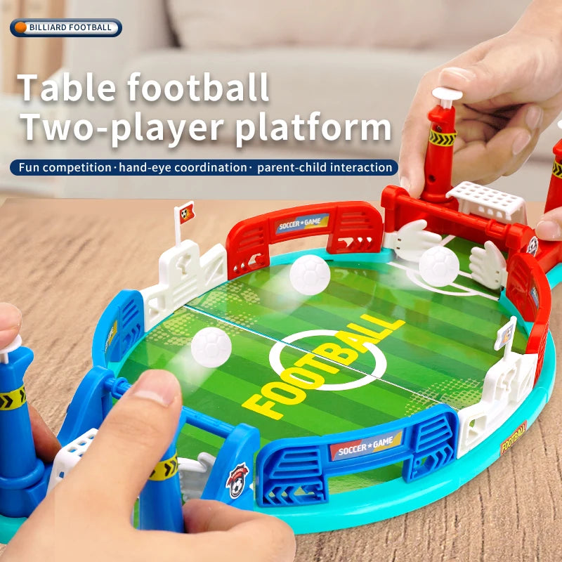 Mini Foosball Table Soccer Board Game, Interactive Football Toy for Kids 3 4 5 6+ Years Old, Indoor Family Party Playroom Game