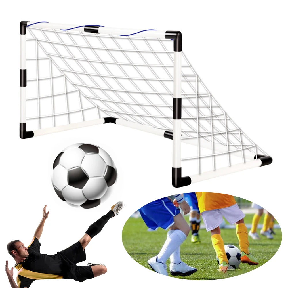 Mini Football Goal with Pump & Ball Football Goal Sports Toy Indoor Outdoor Kids Soccer Goal Football Sport Accessories