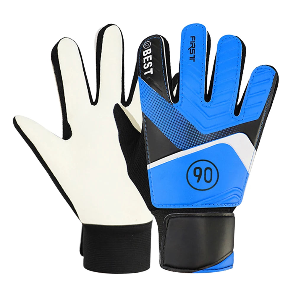 Children's Goalkeeper Gloves Anti-Collision Latex PU Goalkeeper Hand Protection Football Gloves Soccer Accessories for Kids
