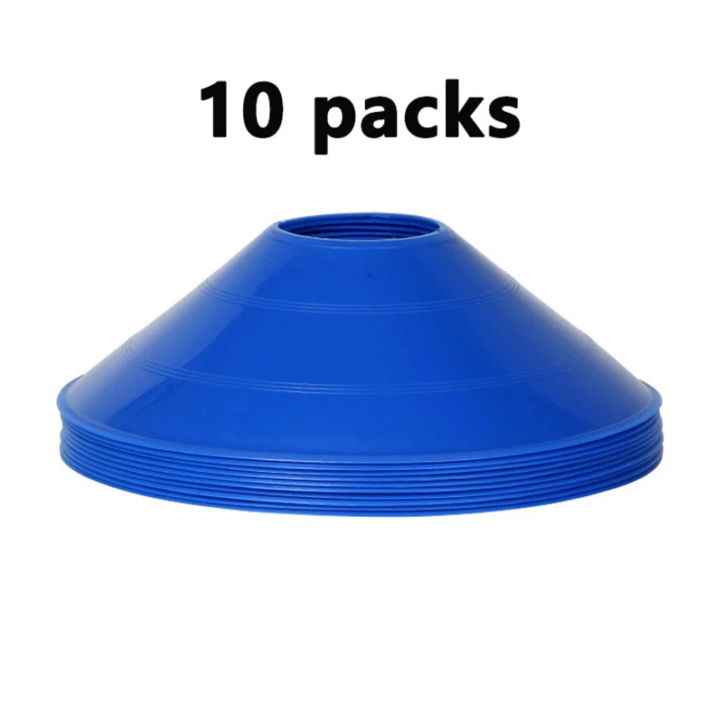 10pcs  Mini Soccer Cones Durable Soccer Training Discs  Cone Set Football Training Equipment For Kid Adults Disc Cones