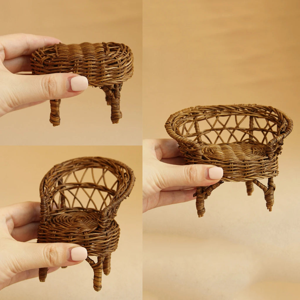 Miniature Simulation Furniture 1:12 Scale for Bathroom, Kitchen, and Bedroom, Suitable for Mini House Decorations