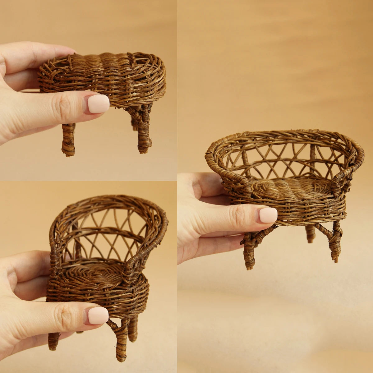 Miniature Simulation Furniture 1:12 Scale for Bathroom, Kitchen, and Bedroom, Suitable for Mini House Decorations