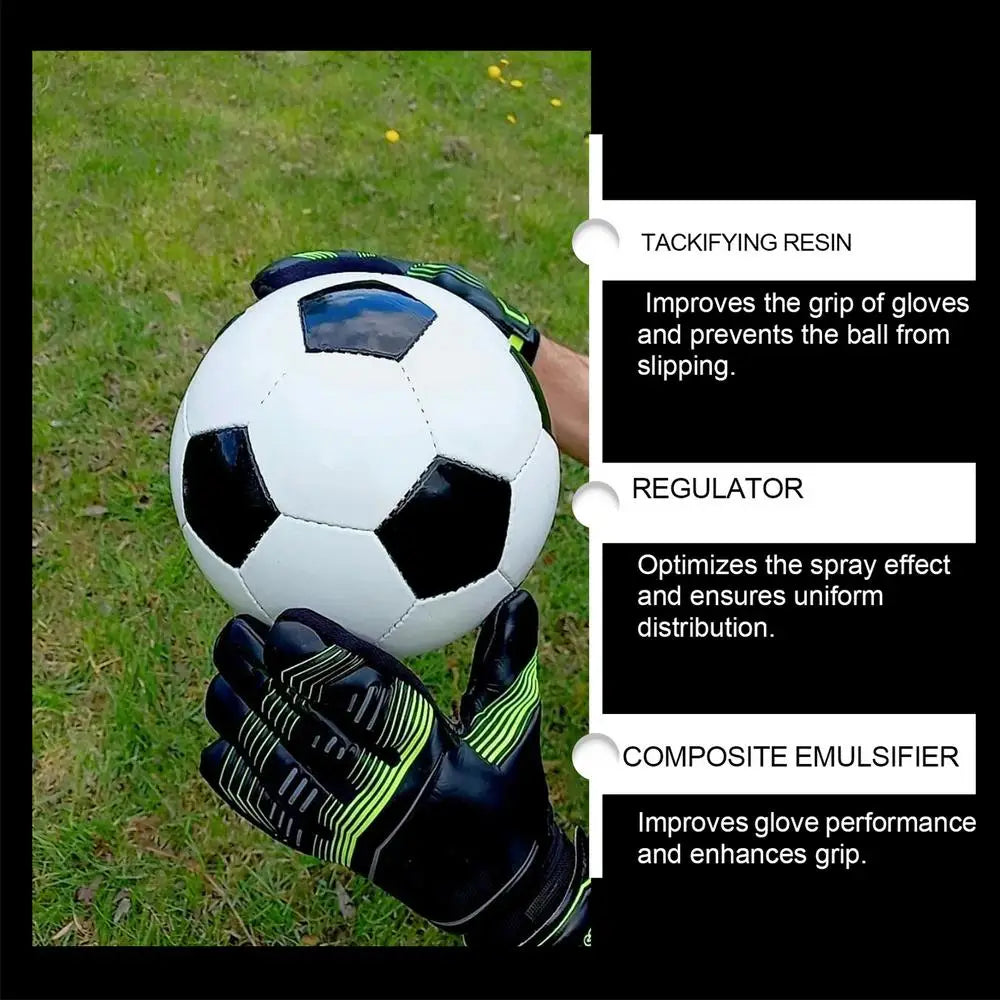 30ml Grip Spray for Football Gloves Safe Goalkeeper Gloves Spray Gloves Wash & Prepare Effective Protective Glove Grip Sprays