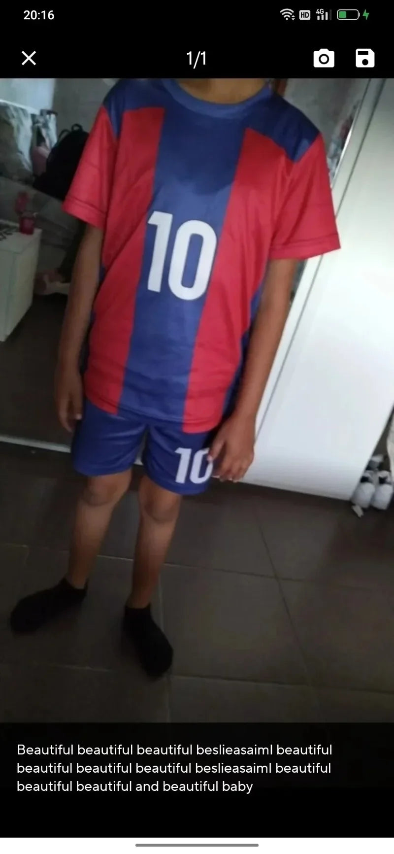 Two-Piece Summer Messi and Ronaldo Shirt 3d Printed Children's Football Training Set Boys Breathable Sweat-Absorbent Sportswear