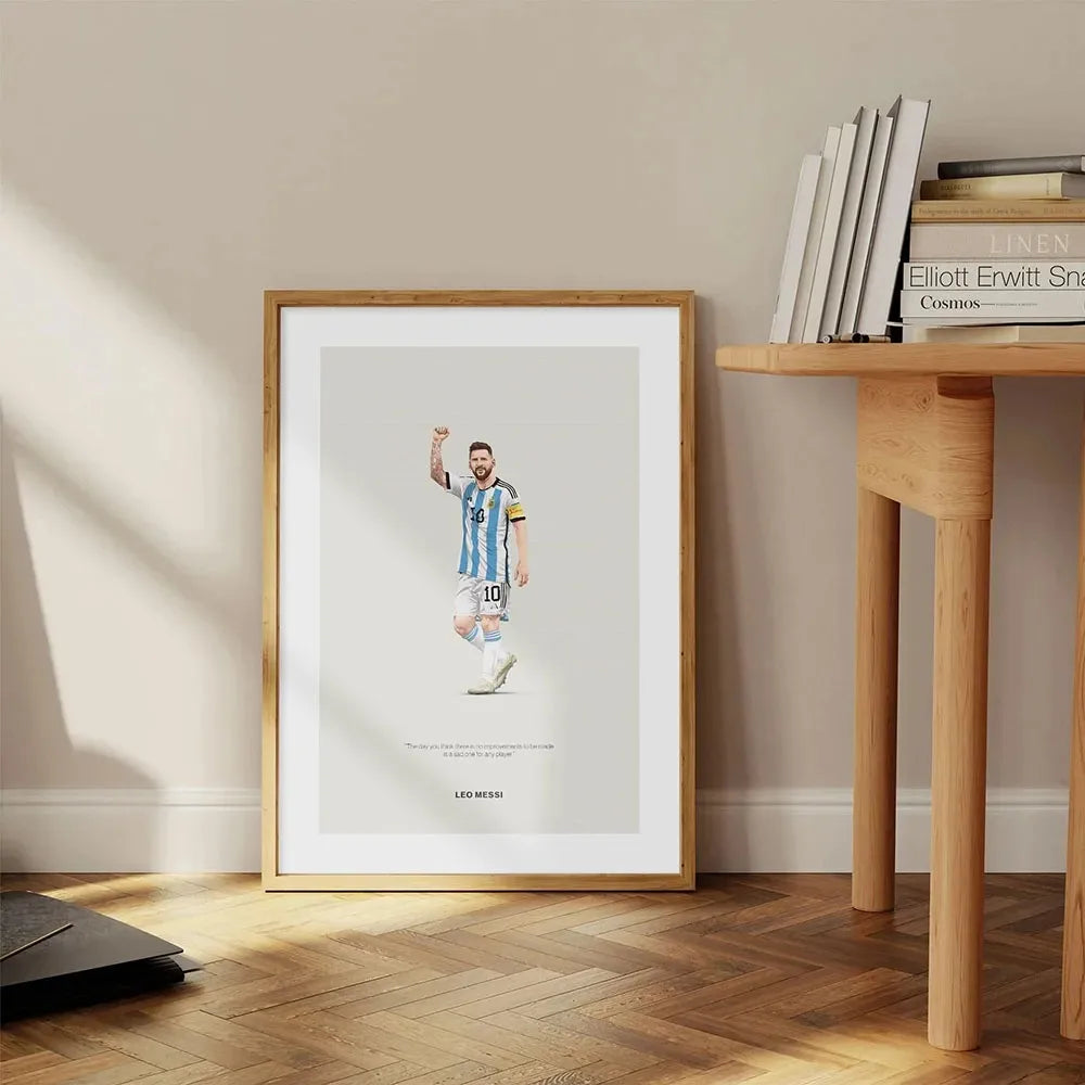 Football Star Messi Ronaldo Poster Wall Art Decoration Painting Without Frame Room Home Decor Soccer Club Fans Collection Gifts
