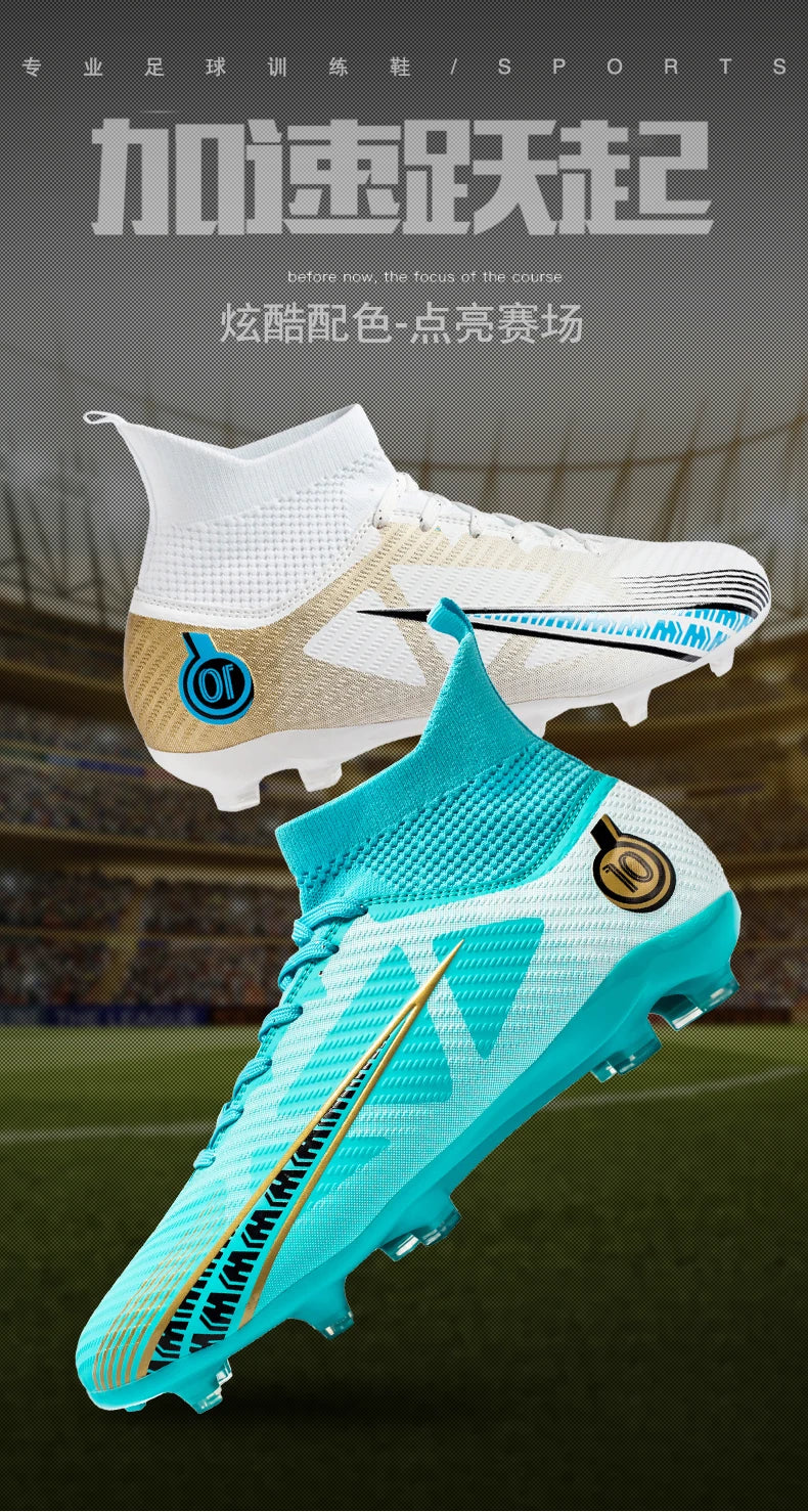 Professional Football Boots Men Soccer Shoes Society Football Cleats Ultralight Training Soccer Sneakers Men Outdoor Sports Shoe