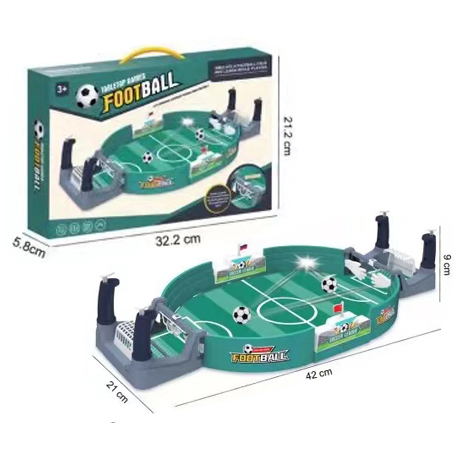 Large Desktop Football Table Children Puzzle Double Competitive Battle Football Board Game Parent-child Interactive Soccer Games