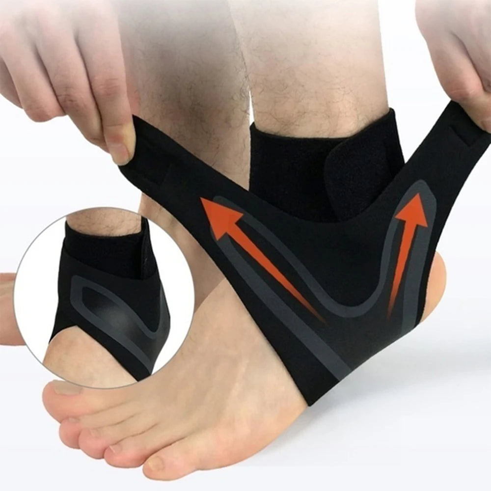 Lightweight Breathable Foot Protection Bandage Compression Ankle Wrap Adjustable Anke Support Brace Elastic Ankle Brace