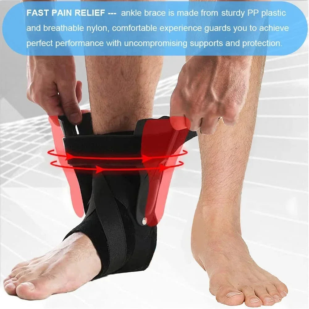Ankle Brace for Sprained Ankle Support with Side Stabilizers for Men Women Ankle Splint Stabilizer Recovery Tendonitis