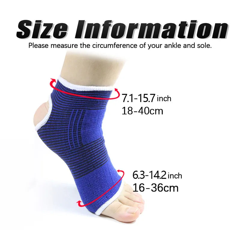 1 Pair Super Soft Ankle Support Protection Gym Running Protection Foot Bandage Elastic Ankle Brace Guard Sport Fitness Support
