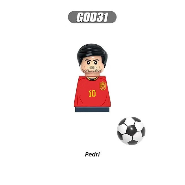 Soccer World Famous Football Players Figurine Mini Action Building Block Toy Kids Gifts