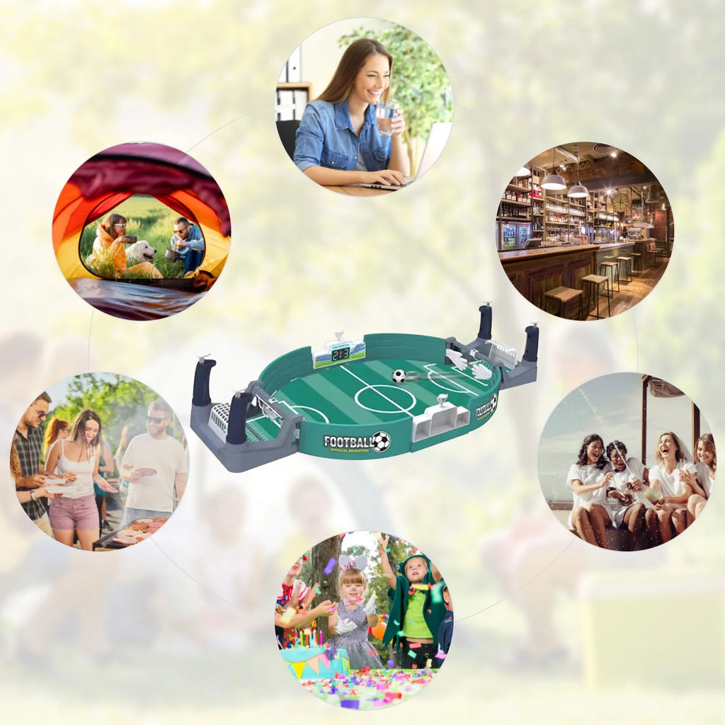 Portable Parent-child Interactive  Mini Table Soccer Sports with 2/4/7 Footballs Soccer Arcade Games Physical Education