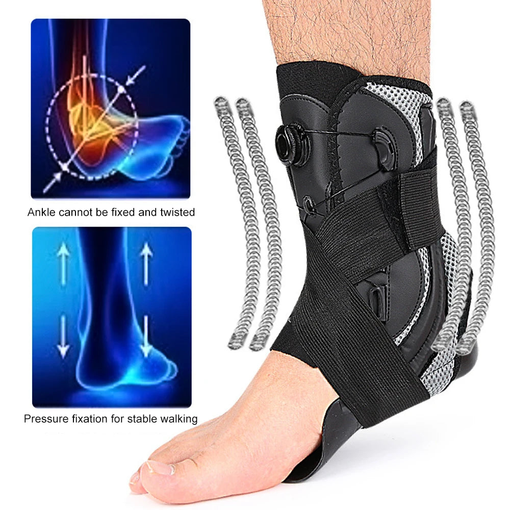 1PCS Ankle Brace For Sprained Ankle, Slim Fit. Unique Multi-Function Stabilizer- Ankle Support for Women Men, Easy to use
