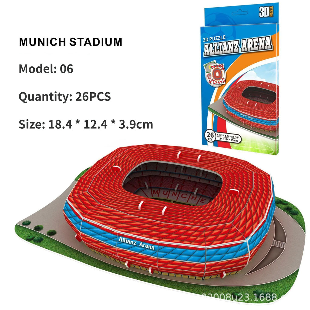 3D paper stadium puzzle model for passionate  football fans to fight with your home team