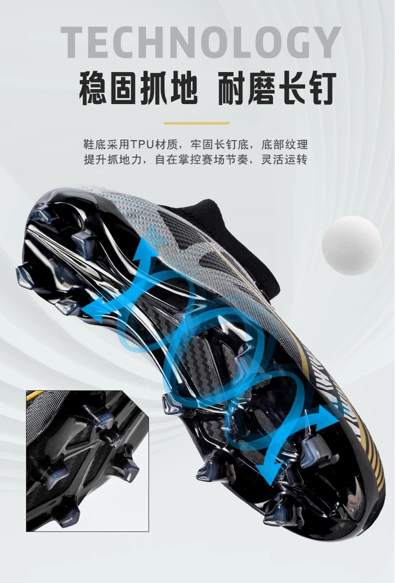 Professional Football Boots Men Soccer Shoes Society Football Cleats Ultralight Training Soccer Sneakers Men Outdoor Sports Shoe
