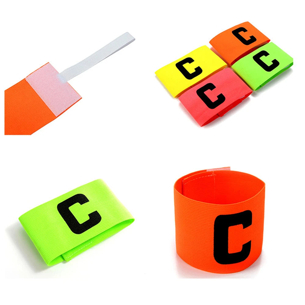 1-10PCS Kid Adults Football Captain Armband Football Training Equipment Soccer Arm Band Team Grouping Armband C Armband