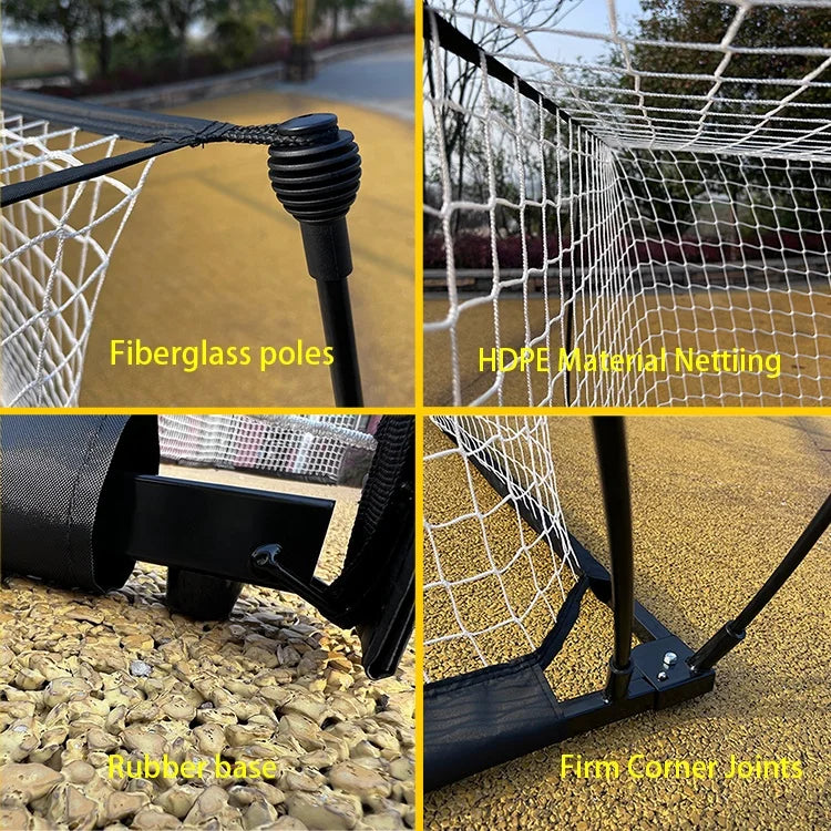 13x5ft/12x6ft Folding Football Goal Pop Up Soccer Goal Portable Soccer Goal For Practice