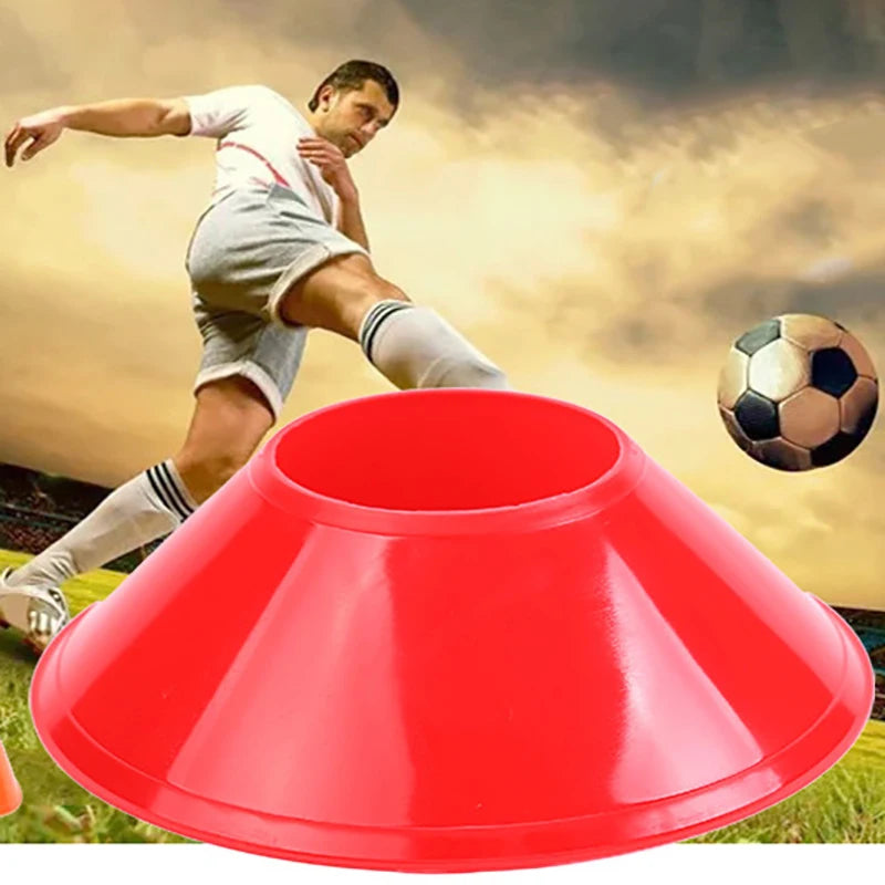 10pcs  Mini Soccer Cones Durable Soccer Training Discs  Cone Set Football Training Equipment For Kid Adults Disc Cones