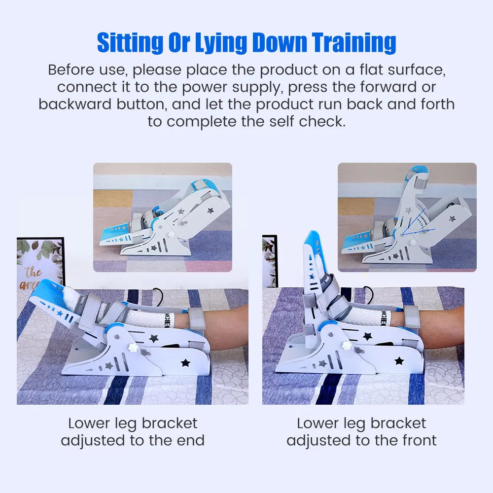Ankle Rehabilitation Training Deivce Ankle Joint Training Brace Foot Ankle Support Fixation Lower Limbs Exerciser for Stroke