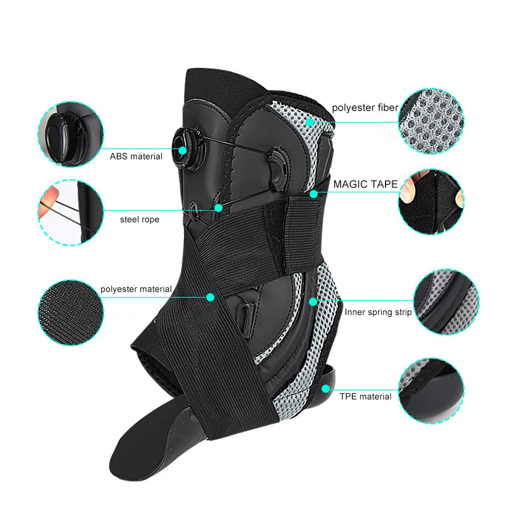 1pc Ankle Brace for Women Men, Ankle Support Brace for Injury Recovery, Sprain, Achilles, Ankle Stabilizer for Running, Hiking