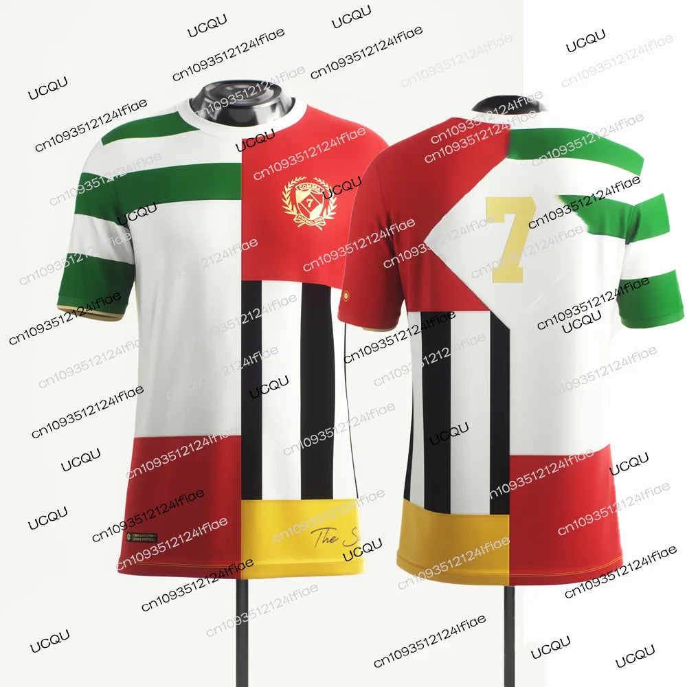 2025 New Cristiano Ronaldo Commemorative Football Jersey T-shirt For Adults Men's Football Sweatshirts Kids Special Jersey Kit
