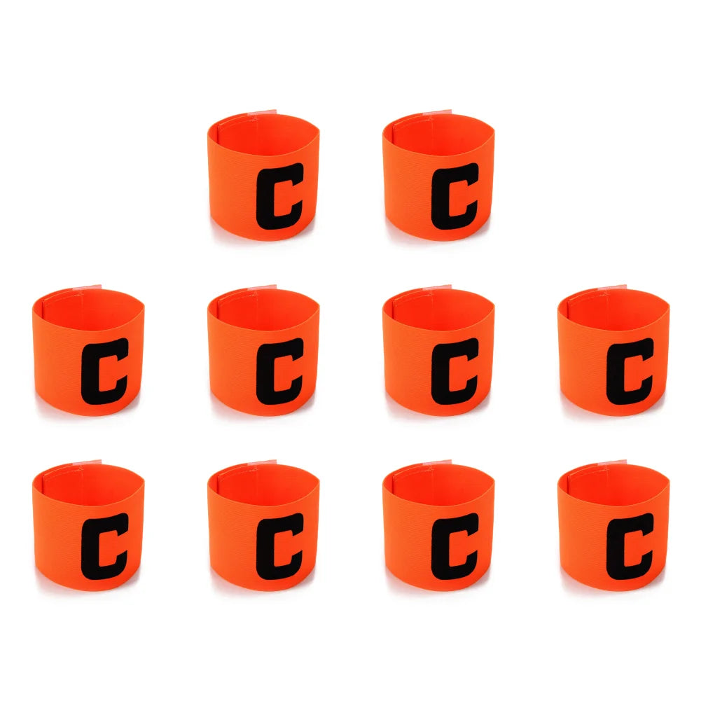 1-10PCS Kid Adults Football Captain Armband Football Training Equipment Soccer Arm Band Team Grouping Armband C Armband