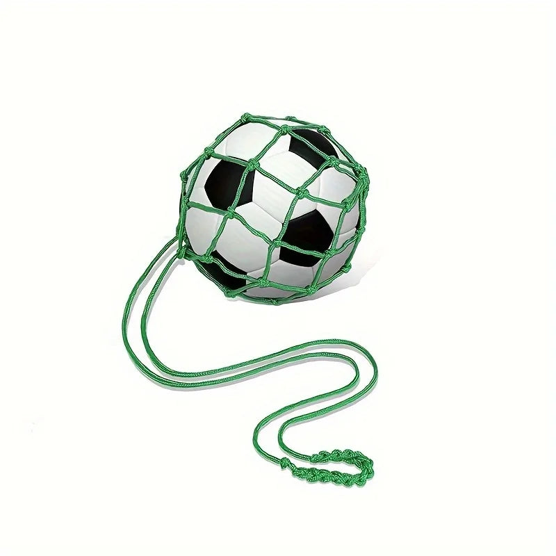 1pc football kicking trainer net bag portable durable nylon soccer net pocket without ball