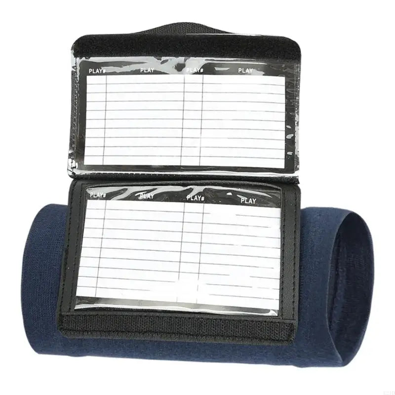 E21D Adjustable Football Wristbands Quarterback Playbook Wristband with 2 Window for Teen Adult Tackle Touch Flag Football