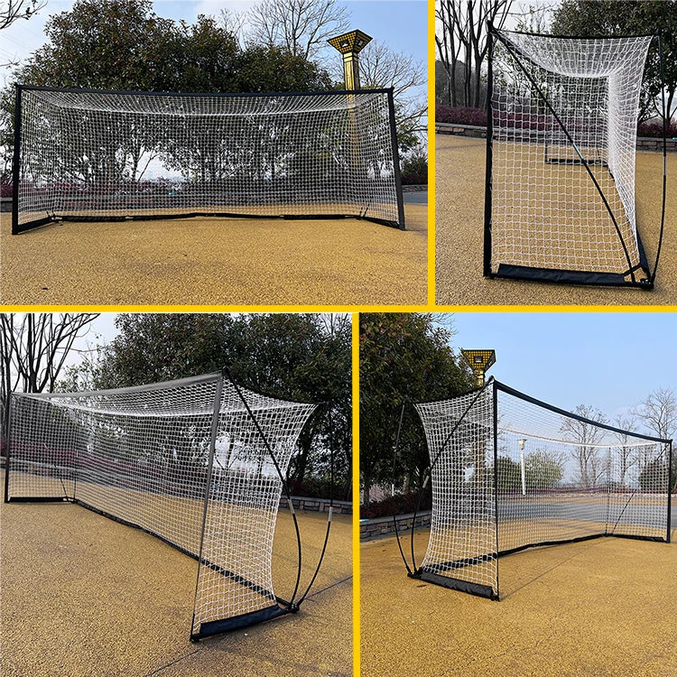 13x5ft/12x6ft Folding Football Goal Pop Up Soccer Goal Portable Soccer Goal For Practice
