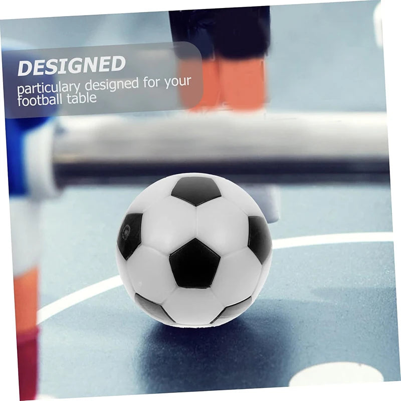 3.2cm 6Pcs/Pack Table Soccer Foosballs Game Replacements Mini Football Balls Black and White Tabletop Decor Kids Sport Gifts