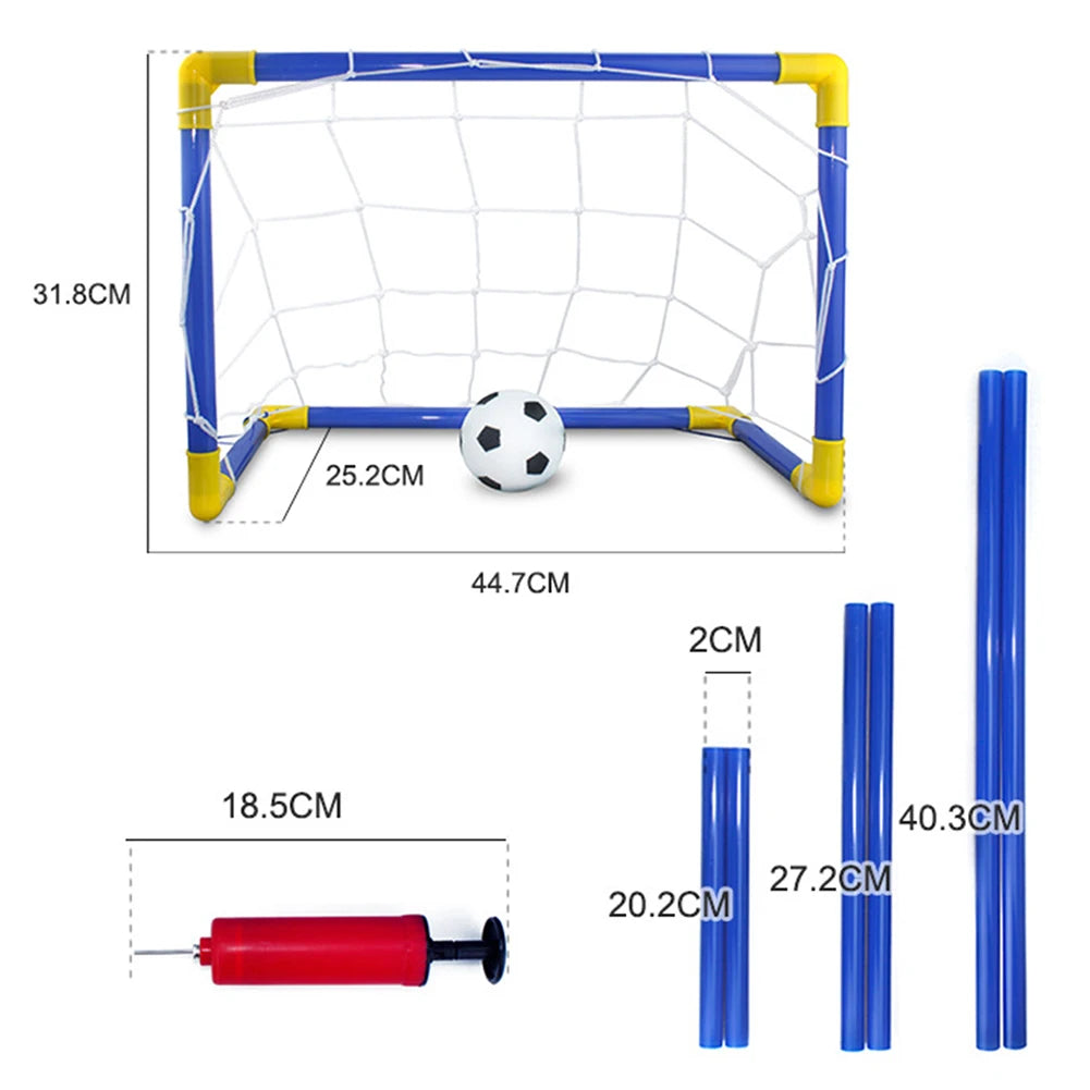 1pc Football Goal Post Frame Set Inflatable Football Lightweight Portable 447X250X323Mm Plastic Team Sports Soccer Accessories