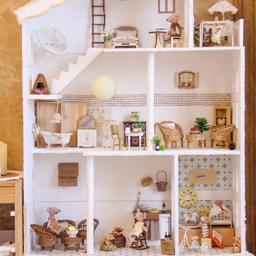 Miniature Simulation Furniture 1:12 Scale for Bathroom, Kitchen, and Bedroom, Suitable for Mini House Decorations