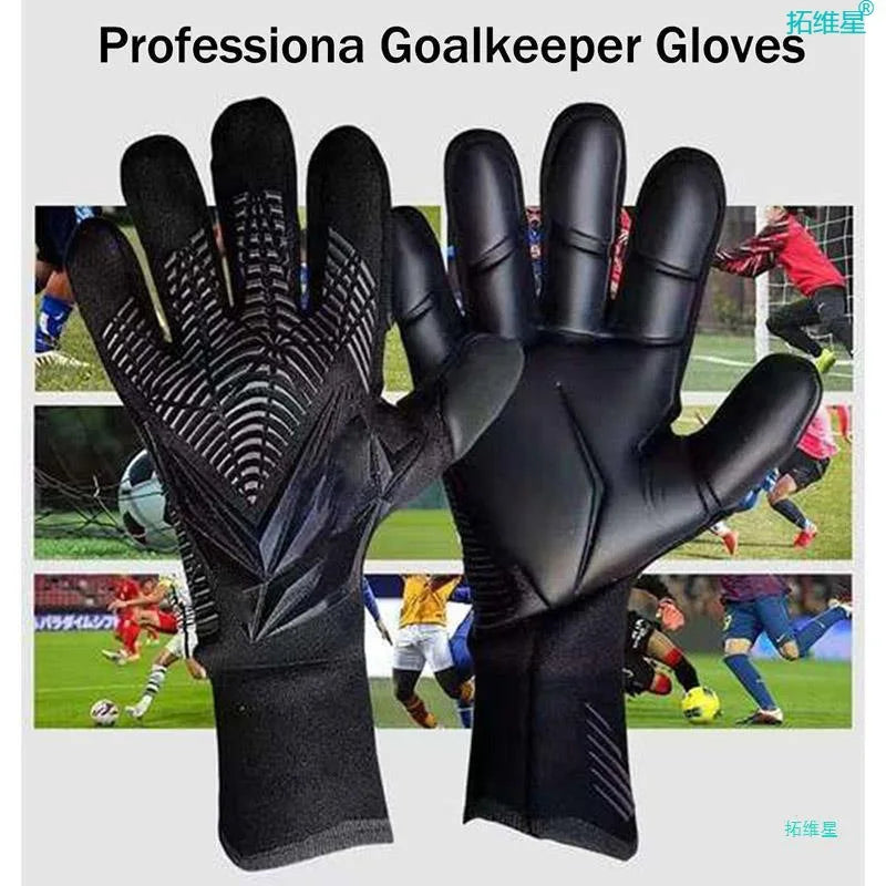 Professional Latex Football Gloves Soccer Ball Goalkeeper Gloves Kids Adults Thickened Football Goalie Fingers Protection Gloves
