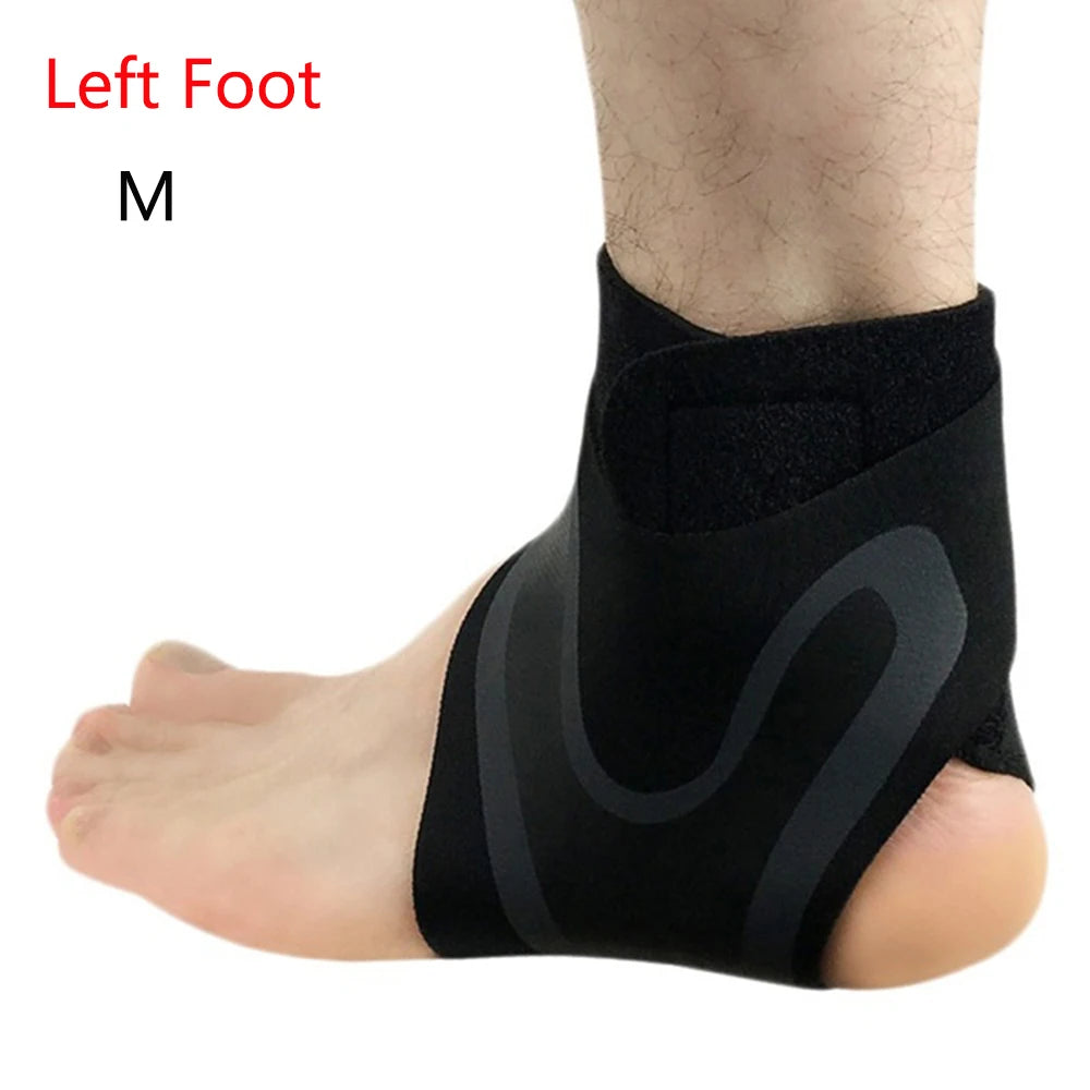 Lightweight Breathable Foot Protection Bandage Compression Ankle Wrap Adjustable Anke Support Brace Elastic Ankle Brace