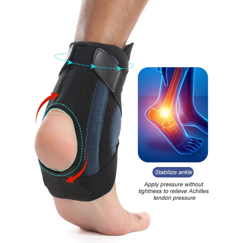 Adjustable Knob Ankle Support Brace Pressurized Support Fixed Sport Ankle Protectors Elastic Fit Breathable Ankles Stabilizers