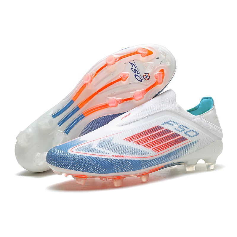 New Men Football Boots Training Soccer Shoes Match Adult Cleats Outdoor Sport Boys Breathable Non Slip Long Spikes Comfortable