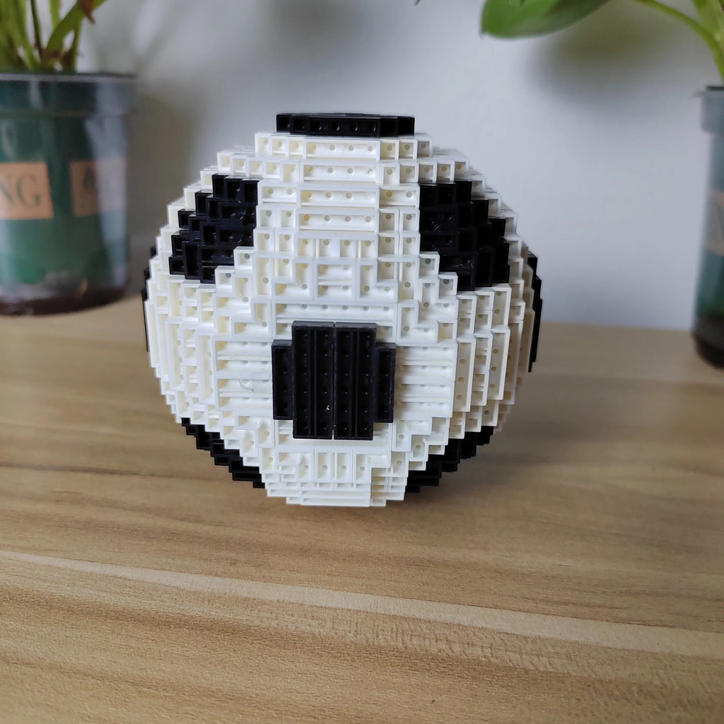 KNEW BUILT Football Model Mini Building Blocks Classical Decoration Kids Assemble Toys Soccer Funs' Gift Bricks